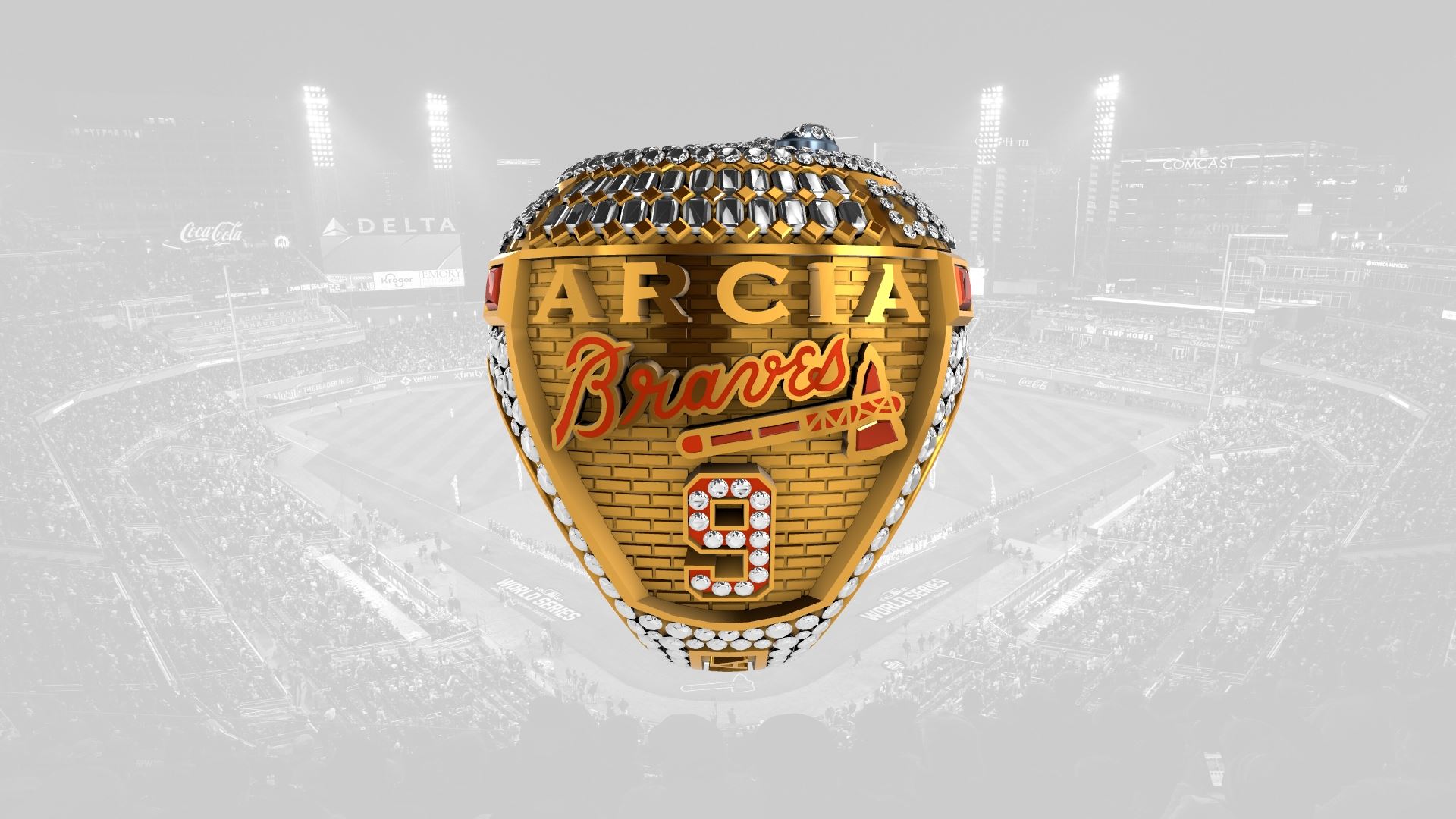 2021 Braves World Series Ring - Orlando Arcia